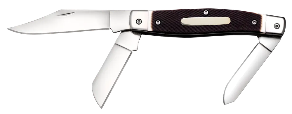 Cold Steel Stockman Folding Knife with 8Cr13MoV Blades and Bone Handle
