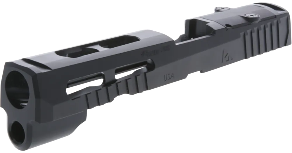 Rival Arms Precision Slide A1 for Glock 43/43X - Black QPQ Steel, Ported, Serrated, RMS Optic Cut