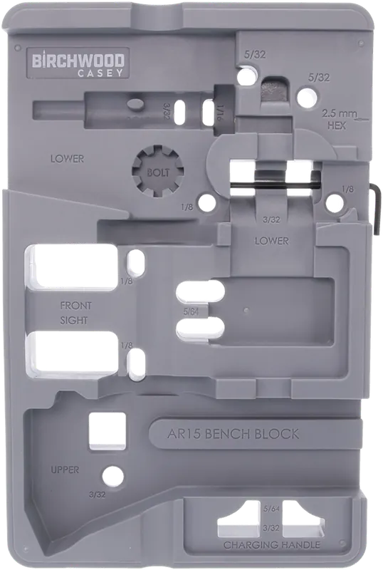 Birchwood Casey AR-15 Bench Block - Gray ARBENCH-BLOCK