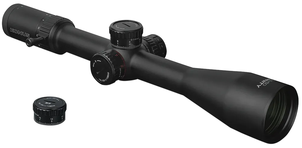 Konus 7295 Eternity Black 6-24x50mm Scope with Illuminated Red PRS Ballistic Reticle