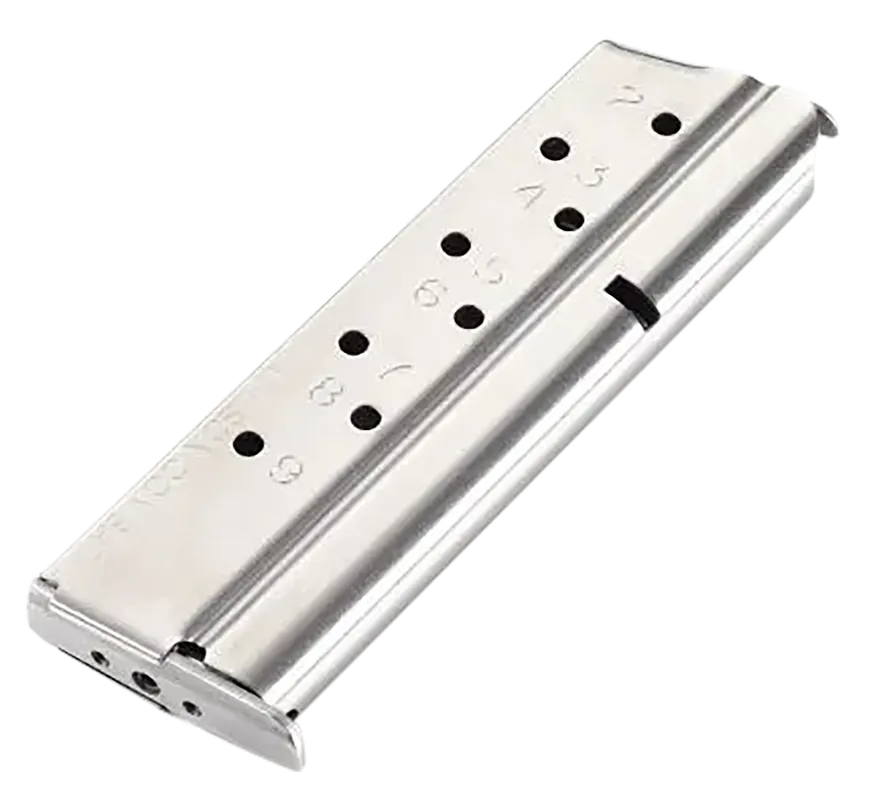 Wilson Combat 9209FS9 9mm 9-Round Magazine for 1911 Full Size - Silver Stainless Steel