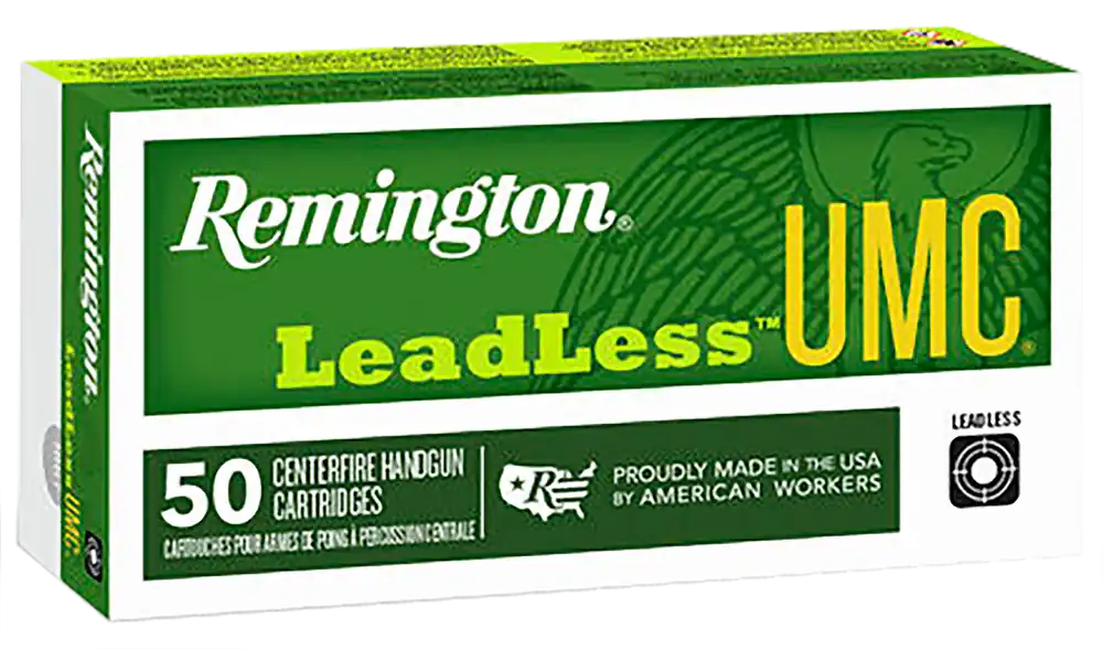 Remington UMC Leadless 40S&W 180gr FNEB Ammo - 50 Rounds