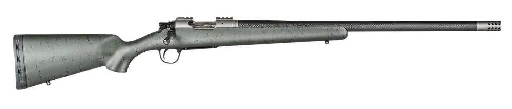 Christensen Arms Summit TI 6.5 PRC Rifle with Titanium Barrel and Green Sporter Stock