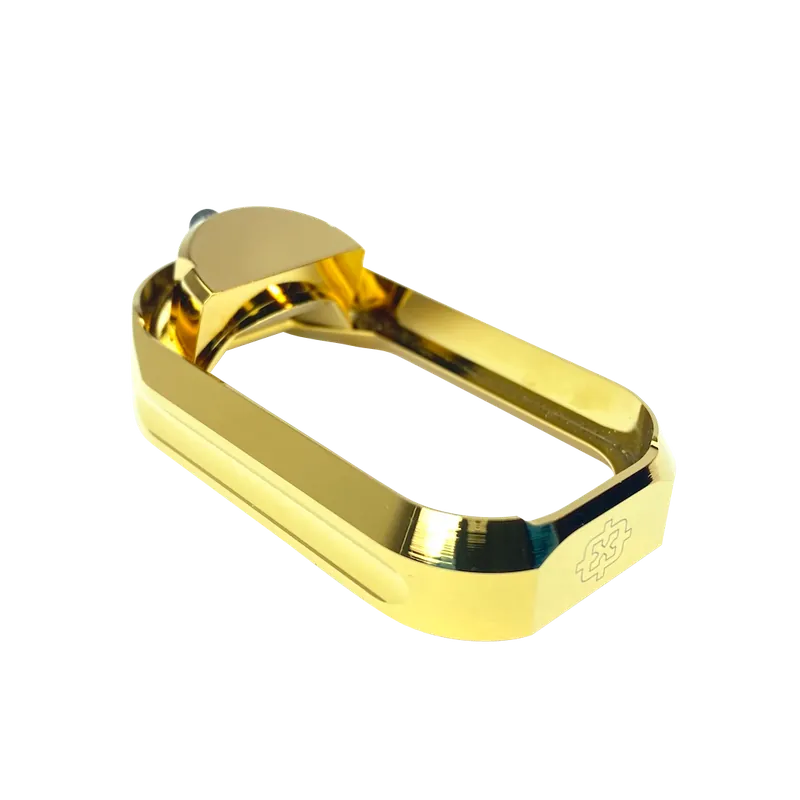 Gold Anodized Aluminum Flared Magwell for Glock Gen1-3 by Cross Armory