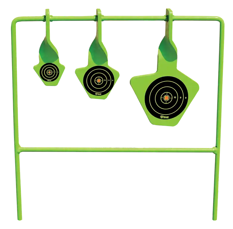SME SMEST22 Rimfire Pistol/Rifle Steel Target with Bullseye Impact Enhancement