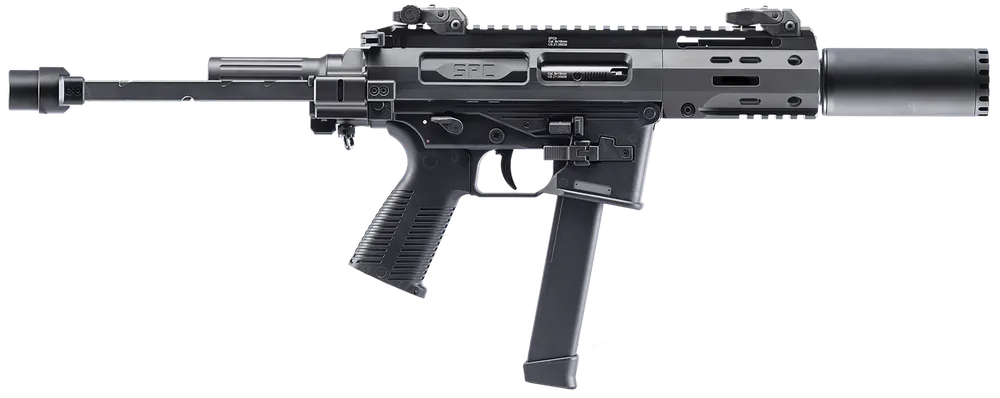 B&T SPC9 SD 9mm Luger with RBS Suppressor and Glock Mag Compatibility