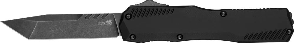 Kershaw 9000T Livewire OTF Tanto Knife with Black DLC MagnaCut Blade and Anodized Aluminum Handle