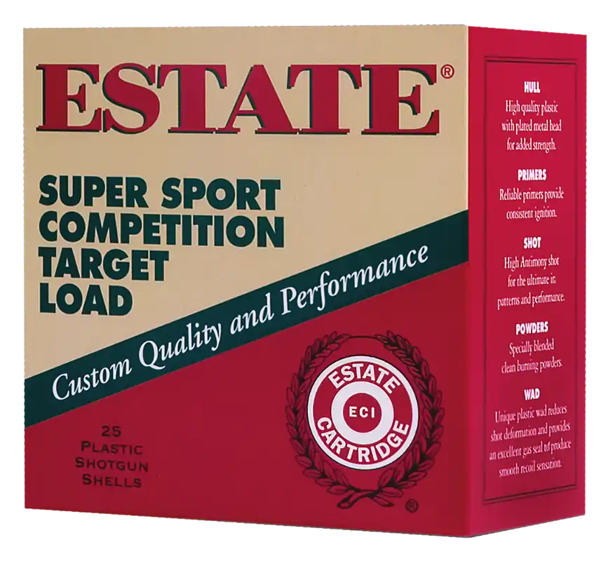 Estate Cartridge Super Sport Target 12 Gauge 1oz 7.5 Shot - 200 Box Case