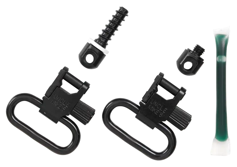 Uncle Mike's Quick Detach Fore End Band Swivel Set for Lever Action Rifles and Mossberg 500 Shotguns