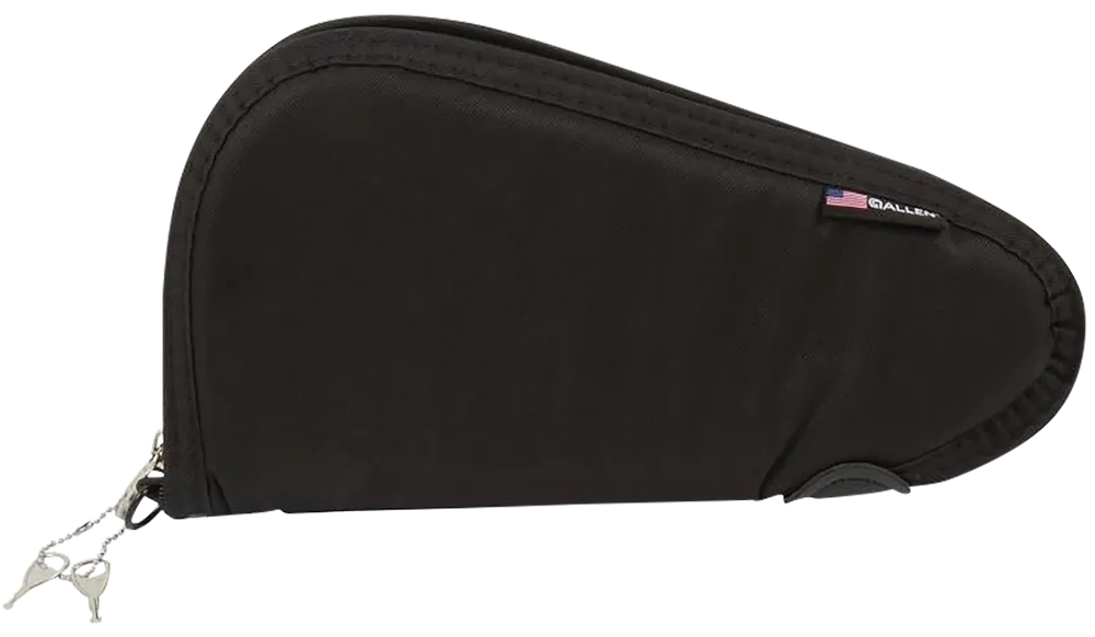 Allen 7411 Black Endura Handgun Case with YKK Zippers, Foam Padding, and 2 Keys, 11" Length
