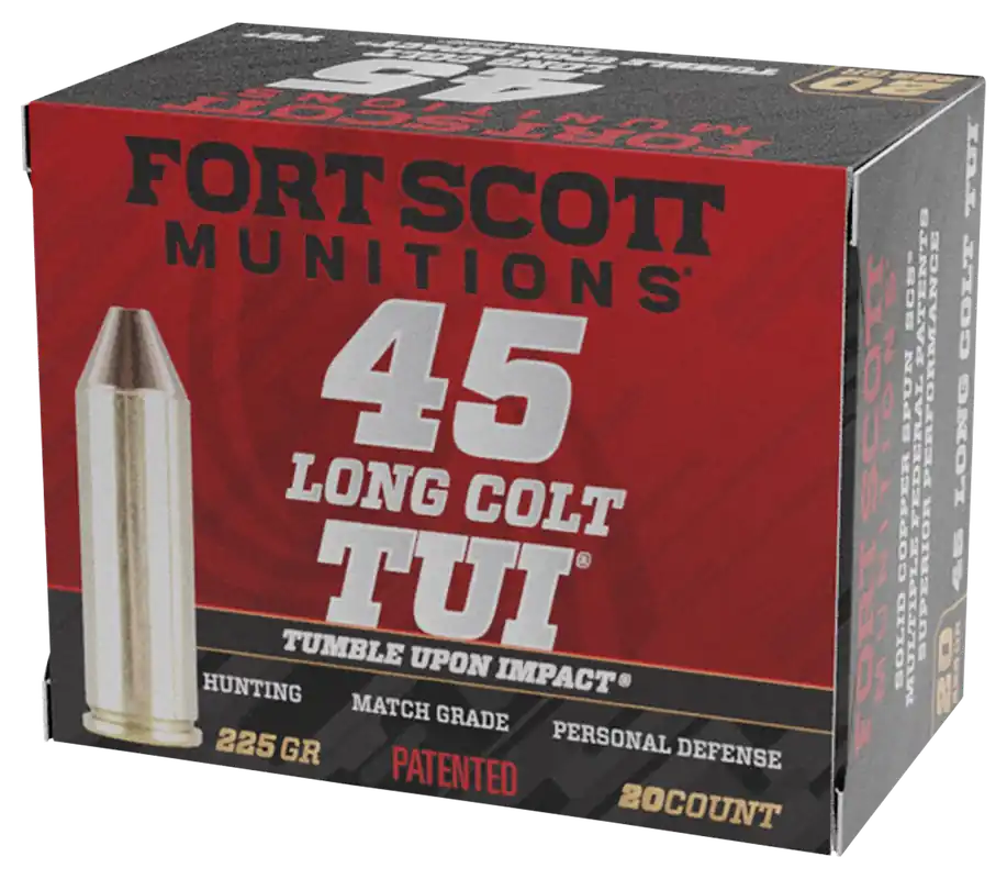 Fort Scott Munitions 45LC 225gr TUI Solid Copper Ammo - 20/Box