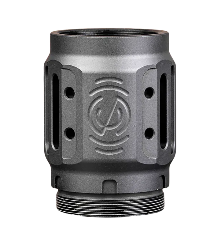 SilencerCo Charlie MAAD Brake 2.0 - Black Anodized Aluminum, 2.23" OAL, 1.68" Diameter