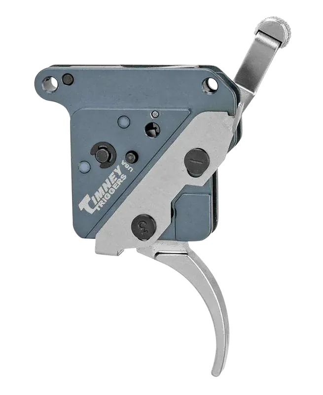 Timney Triggers THEHIT16 Curved Trigger for Remington 700 - 8 oz Draw Weight, Nickel Finish
