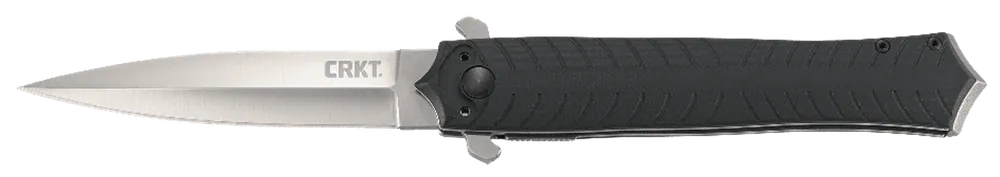 CRKT 2265 Xolotl Folding Knife with 3.64" Satin 4116 Stainless Steel Blade and Black G10 Handle