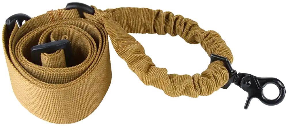 Aim Sports AOPST One Point Tan Elastic Bungee Rifle Sling 25" OAL
