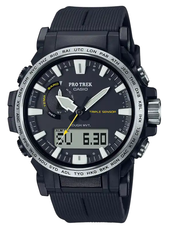 Casio Pro Trek PRW611A G-Shock/VLC Distribution Black Watch with Digital Compass, Size 145-215mm