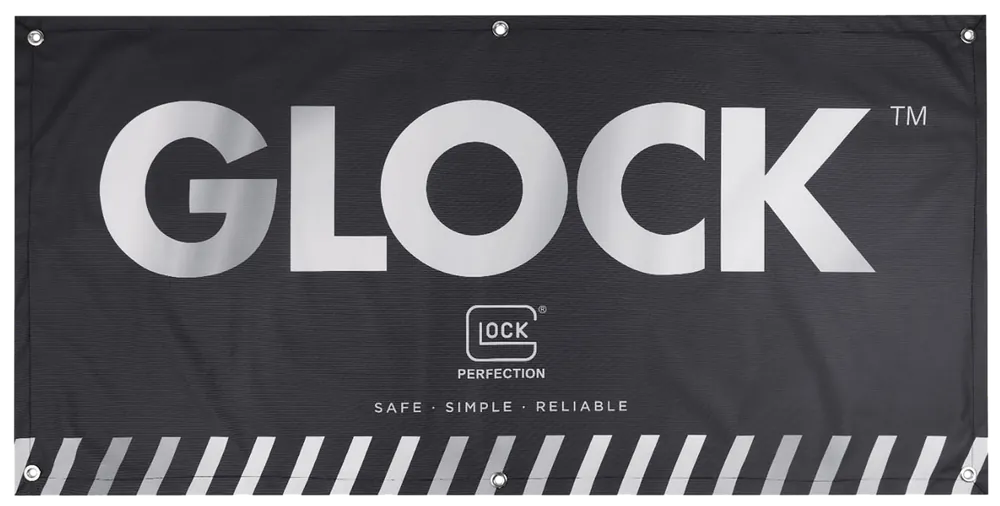 Glock AD02044 Black Fabric Banner 4' x 2'