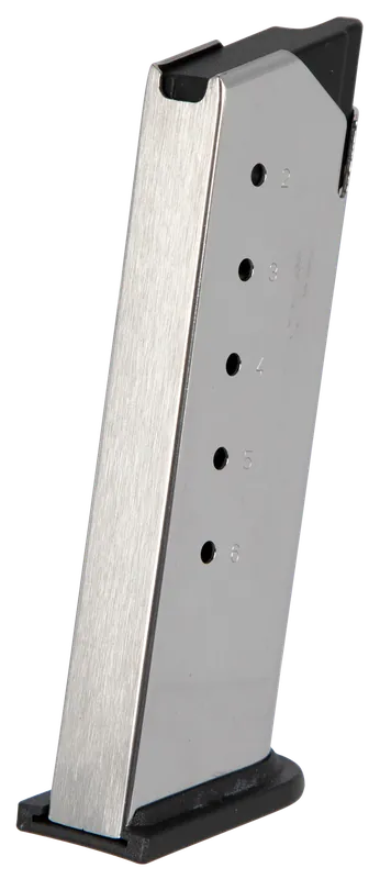 Springfield Armory XD-E 6rd Flush Fit .45 ACP Stainless Steel Magazine
