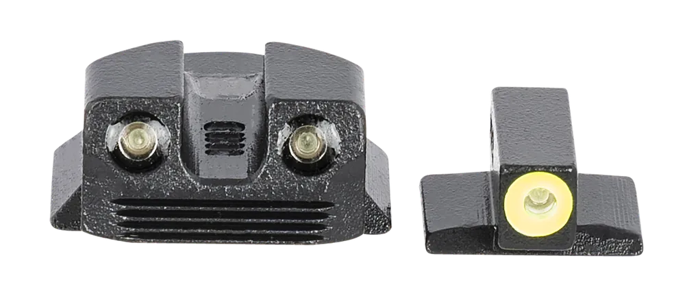 Meprolight USA Hyper-Bright Green/Tritium Sights for Kimber 1911 Micro/Micro 9, Black Frame