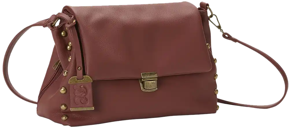 Bulldog BDP072 Rust PU Leather Hobo Purse with Holster for Small Pistols & Revolvers, Ambidextrous Use