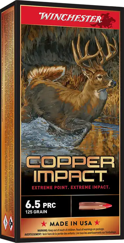 Winchester Ammo X65PCLF 6.5PRC 125gr Copper Extreme Point Lead-Free 20/Box