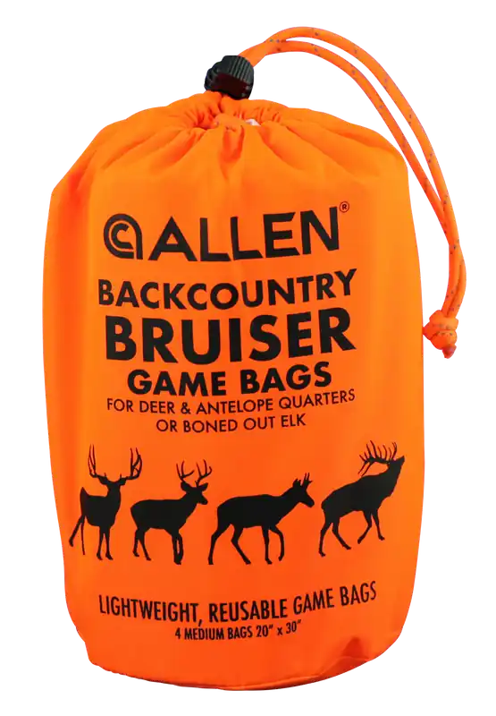Allen 6591 BackCountry Bruiser Deer Game Bag Set - 4 Orange Polyester Bags