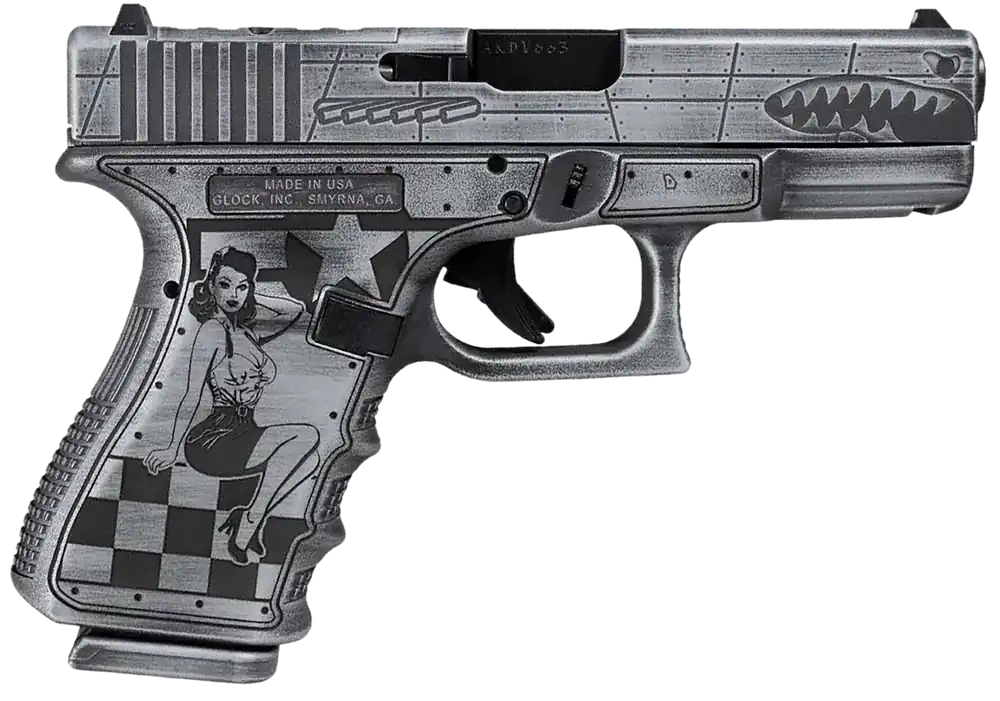 Glock 19 Gen 5 9mm Pistol with Cerakote Finish, 15-Round Capacity