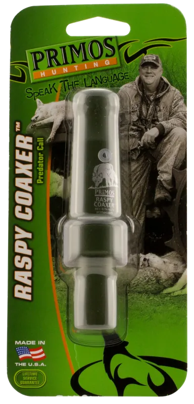 Primos PS323 Raspy Coaxer Predator Call - Rabbit/Rodent Sounds, Green Plastic