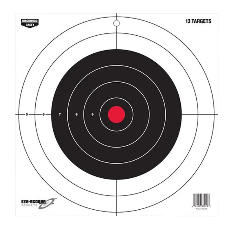 Birchwood Casey EZE-Scorer 12" Bullseye Target, 13 Pack
