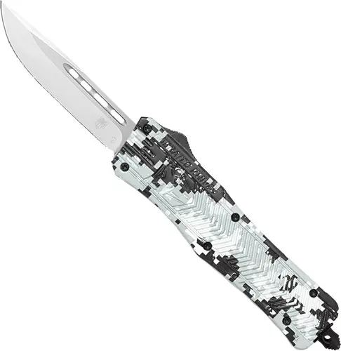 Winter Digi Camo 3" Drop Point CobraTec Medium CTK-1 OTF Knife