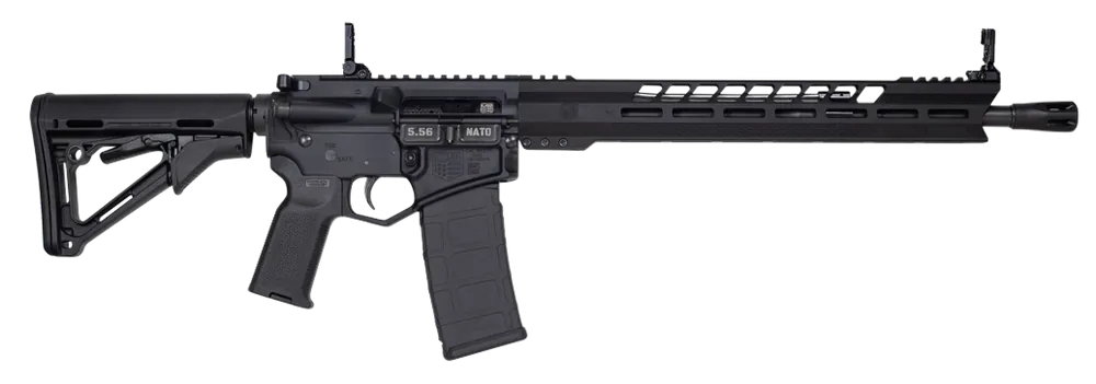 Diamondback DB15 5.56 NATO Rifle with Magpul CTR Stock and MOE K2 Grip, Black Gold Lower