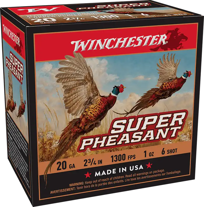 Winchester Ammo X20PH6 Super Pheasant Magnum High Brass 20Gauge 2.75" 1oz 6Shot 25 Per Box/10 Case