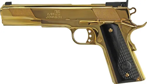 24K Gold 6" 45ACP Eagle XL with Black Woodiver Johnson Finish