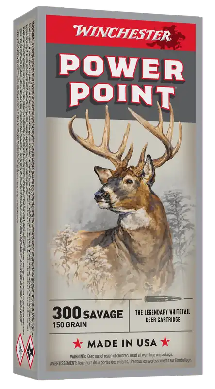Winchester Ammo X3001 Power-Point 300 Savage 150gr - 20 Rounds per Box, 10 Boxes per Case