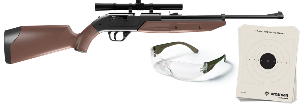 Crosman 760 Pumpmaster Rifle Kit with 4x15mm Scope - Black