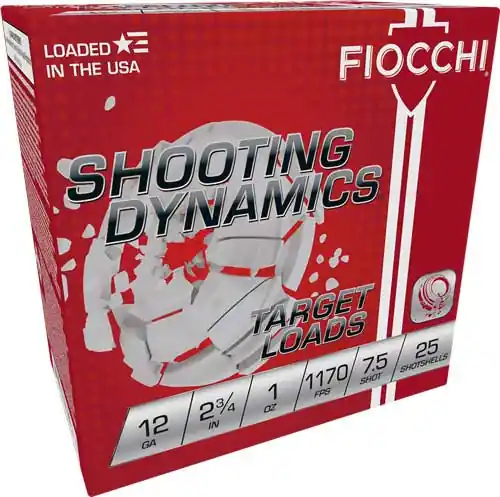 Fiocchi 12GA 2.75" 1oz #7.5 1170FPS 250 Round Case