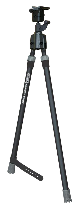 Primos 65826 Trigger Stick Bipod - Steel, Black & Gray, QD Swivel, Medium Height