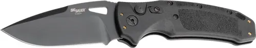 Hogue K320A Nitron 3.5" Auto Folding Knife - Black Poly Blade