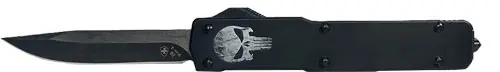 Templar Knife Slim OTF Fallen with 3.1" D2 Black Drop Point Blade and Aluminum Handle