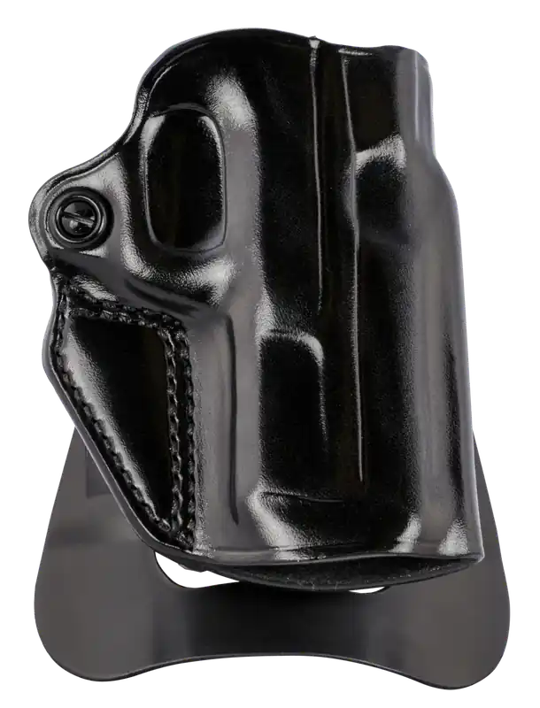 Galco SM2858B Speed Master 2.0 OWB Black Leather Paddle Holster for S&W M&P Shield EZ - Right Handed