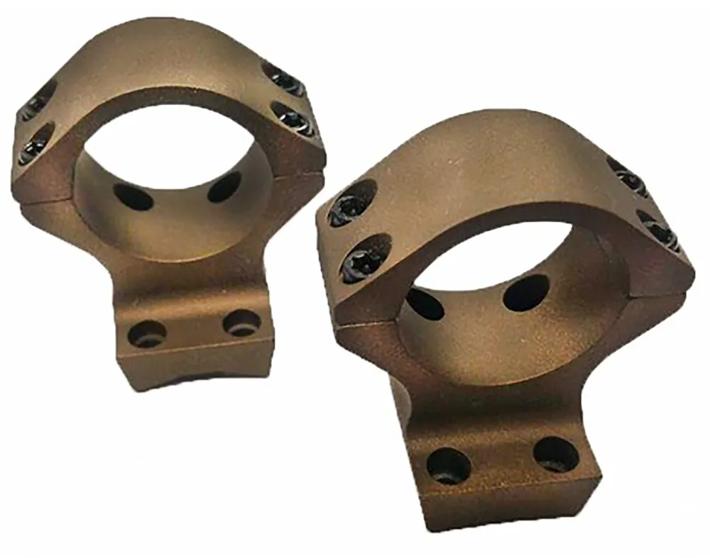 Talley Burnt Bronze 30mm Scope Mount/Ring Combo for X-Bolt Low Rings 0 MOA