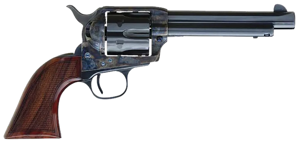 Cimarron AR411 Arizona Ranger .45 Colt Revolver with Engraved Barrel and Walnut Grip