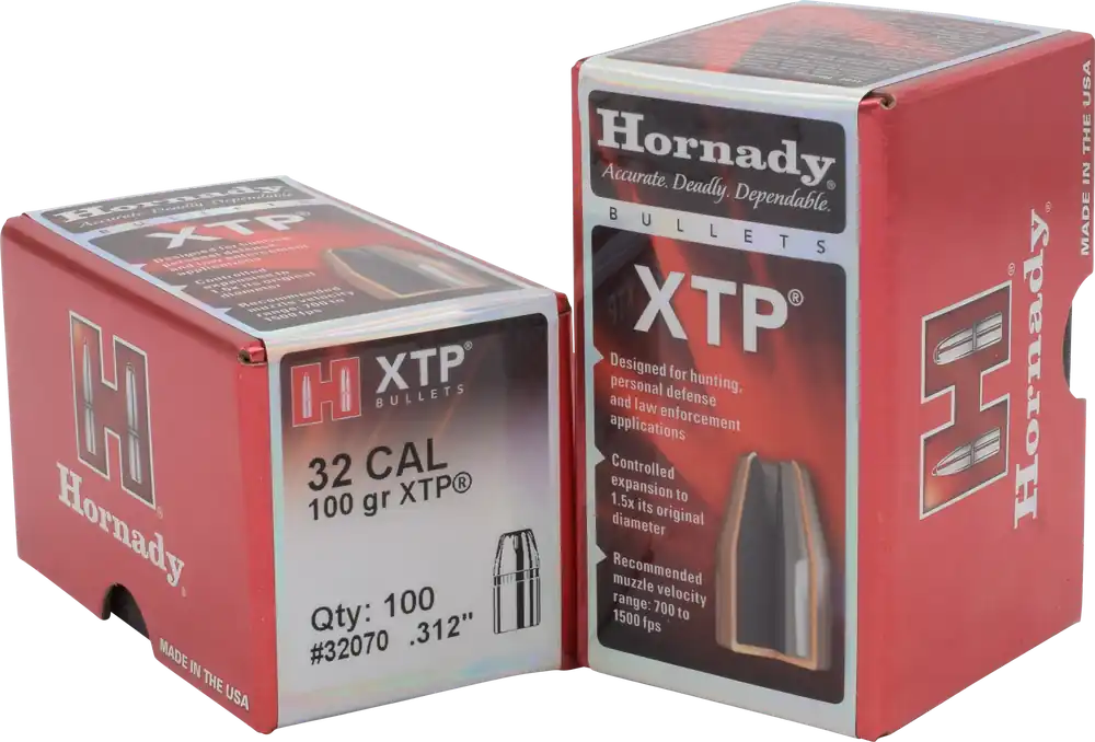 Hornady XTP 32 Cal .312 100 gr HP Bullets - 100/Box, 25/Case