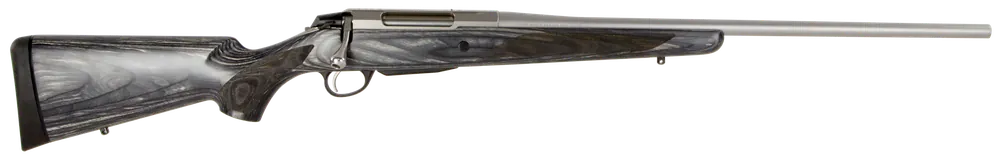 Tikka JRTXG340 T3x .270 WSM Rifle with 24.30" Stainless Barrel and Oiled Gray Laminate Stock