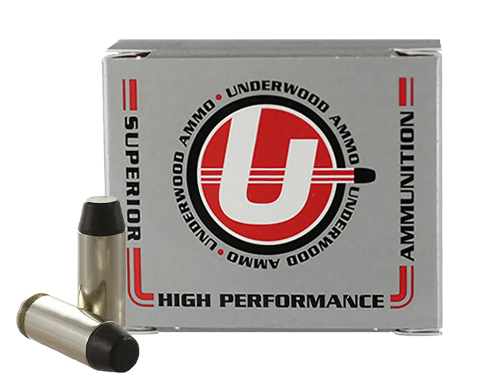 Underwood Ammo 10mm 220gr Hard Cast Flat Nose - 20 Rounds/Box, 10 Boxes/Case