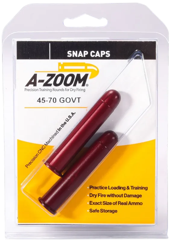 A-Zoom 12231 Rifle Snap Cap 45-70Gov - 2 Pack