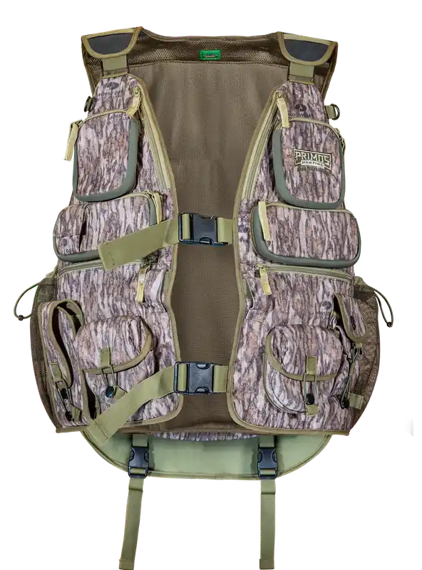 Primos 65724 Turkey Vest - Large, Mossy Oak BottomLand Polyester