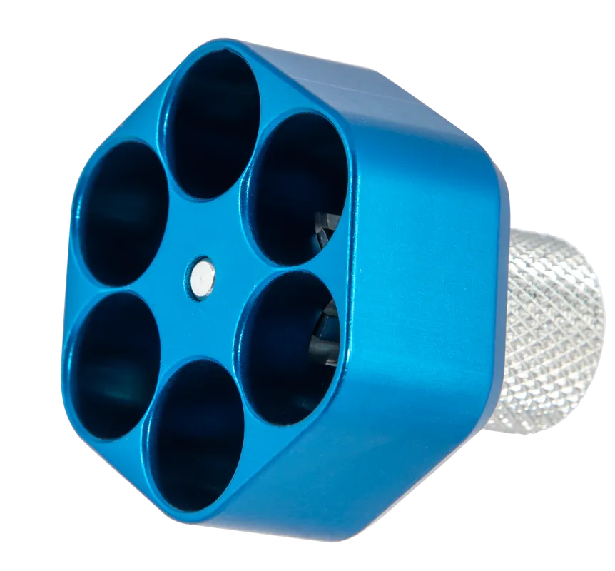 Pachmayr 02655 Aluminum Speedloader for S&W N Frame - 6 Round Capacity, Blue Finish