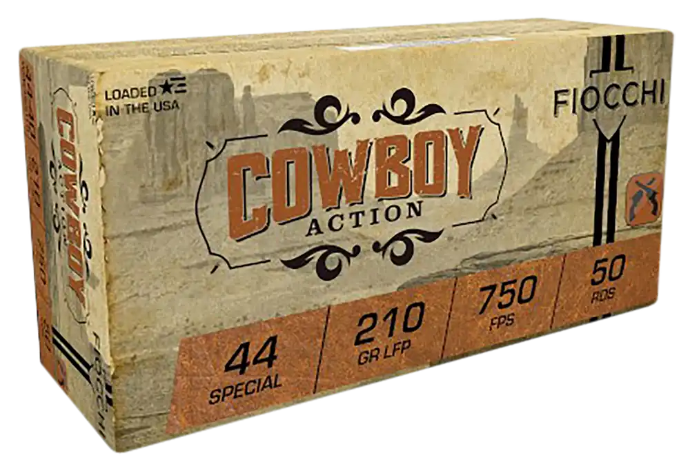 Fiocchi 44SCA Cowboy Action .44 Special 210gr LFP Ammo - 50 Rounds/Box, 10 Boxes/Case