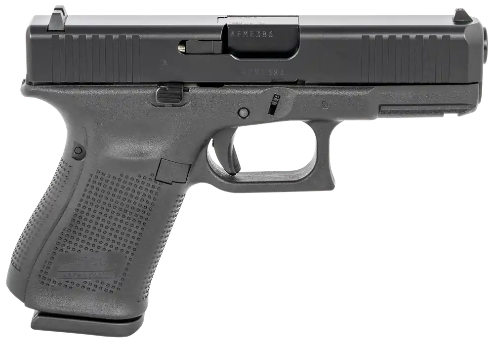 Glock G19 Gen5 9mm Compact Pistol with 4.02" Barrel and 15+1 Capacity, Black Finish